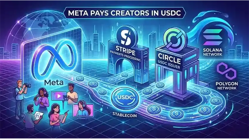 Meta Pays Creators in USDC via Stripe and Circle
